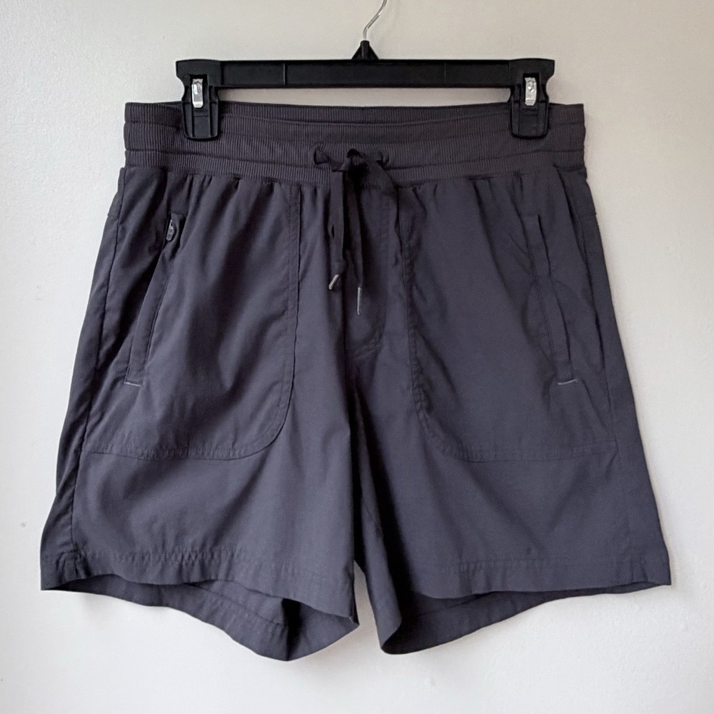 LL Bean Vista Camp Shorts Small Charcoal Hiking Running Drawstring